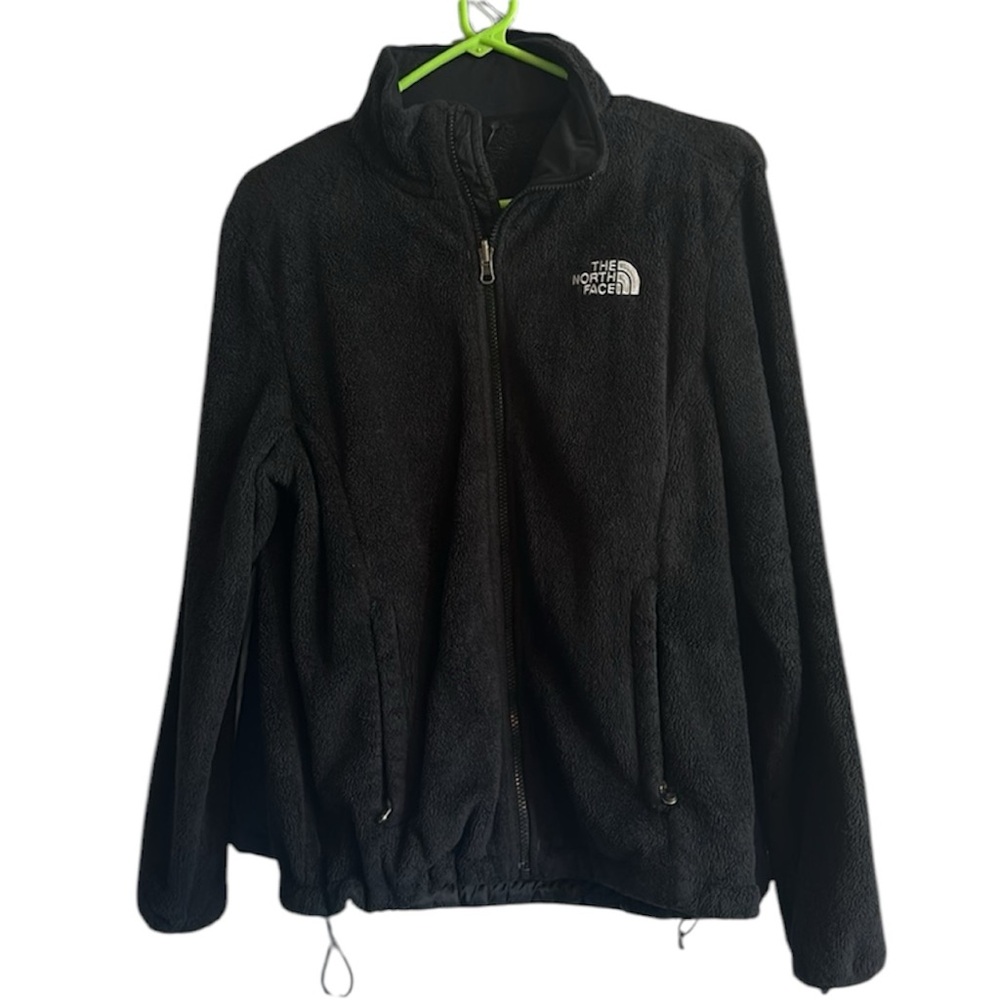 Northface black fleece long sleeve full zip Small